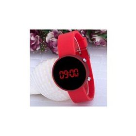 Pinkoli ST-303611 Metalik Kırmızı Dijital Kız Çocuk Saati