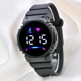 Pinkoli ST-304141 Siyah Silikon Kordonlu Genç Kız Kol Saati