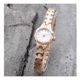 Pinkoli ST-304199 Retro Minimal Oval Kasa Rose Kordon Kadın Kol Saati