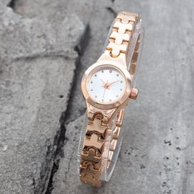 Pinkoli ST-304199 Retro Minimal Oval Kasa Rose Kordon Kadın Kol Saati