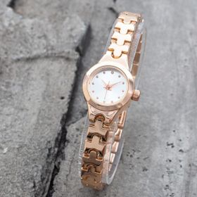 Pinkoli ST-304199 Retro Minimal Oval Kasa Rose Kordon Kadın Kol Saati