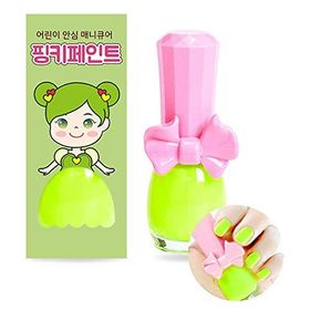 Pinky Cosmetic I Am Pinky Kids Nail Paint Neon Green Çocuklar İçin Soyulabilir Oje