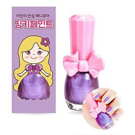 Pinky Cosmetic I Am Pinky Kids Nail Paint Shiny Purple Çocuklar İçin Soyulabilir Oje