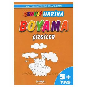 Pinokyo Yayınları Renkli Harika Boyama Çizgiler (5+Yaş)