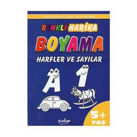 Pinokyo Yayınları Renkli Harika Boyama Harfler ve Sayılar (5+Yaş)