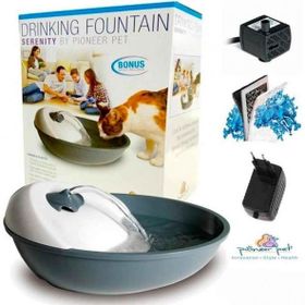 Pioneer Gri 1,77 lt Pet Kedi Köpek Otomatik Su Kabı