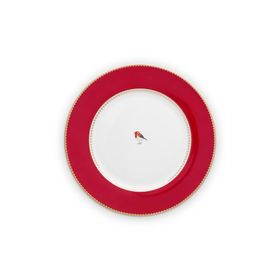 PIP STUDIO 26.5 cm Love Birds Kırmızı Yemek Tabağı