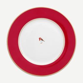 PIP STUDIO 26.5 cm Love Birds Kırmızı Yemek Tabağı