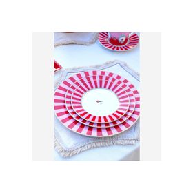 PIP STUDIO 26.5 cm Love Birds Kırmızı Yemek Tabağı