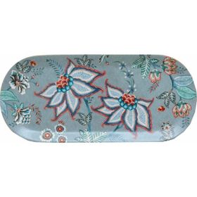 PIP STUDIO 33 cm Flower Festival Mavi Oval Kek Servis Tabağı