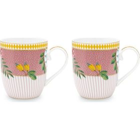PIP STUDIO 51002218 145 ml La Majorelle İkili Pembe Küçük Mug Seti