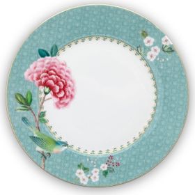 PIP STUDIO Blushing Birds 21 cm Mavi Tabak