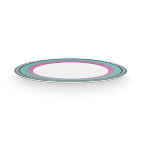 PIP STUDIO Chique 28 CM Pembe Yeşil Çizgili Tabak