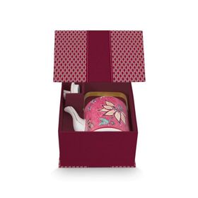 PIP STUDIO Flower Festival Kırmızı Oriental 1 lt Demlik