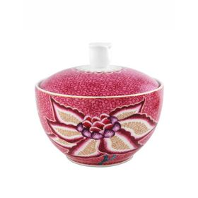 PIP STUDIO Flower Festival Kırmızı Porselen 300 ml Şekerlik