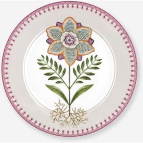 PIP STUDIO Lily Lotus Collection 21 CM Beyaz Porselen Kahvaltı Tabağı