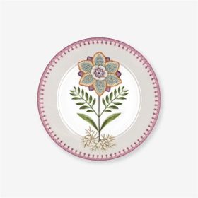PIP STUDIO Lily Lotus Collection 21 CM Beyaz Porselen Kahvaltı Tabağı