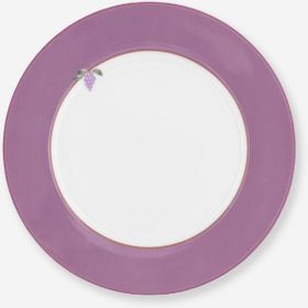 PIP STUDIO Lily Lotus Collection 21 CM Mor Porselen Kahvaltı Tabağı