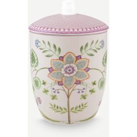 PIP STUDIO Lily Lotus Collection Mor 1.5 lt Porselen Saklama Kutusu