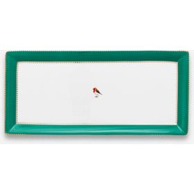 PIP STUDIO Love Birds 33.3x15.5 cm Yeşil Servis Tabağı