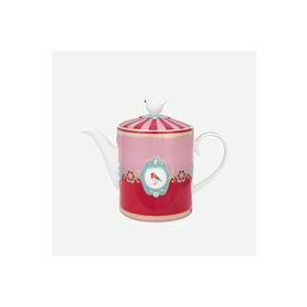 PIP STUDIO Love Birds Collection 1.3 lt Kırmızı Pembe Porselen Demlik