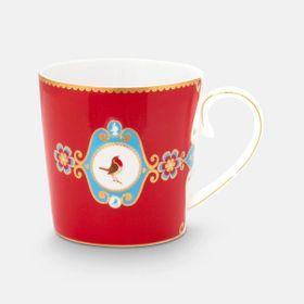 PIP STUDIO Love Birds Collection Kırmızı 250 ml Porselen Kupa