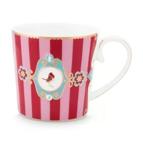 PIP STUDIO Love Birds Collection Kırmızı Pembe 250 ml Porselen Kupa