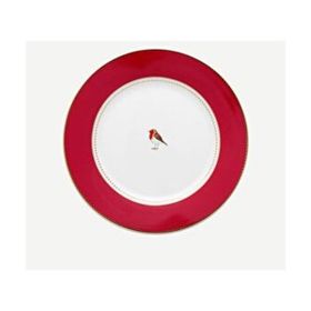 PIP STUDIO Love Birds Collection Kırmızı Porselen 21 cm Kahvaltı Tabağı