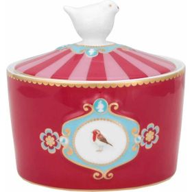 PIP STUDIO Love Birds Kırmızı 300 ml Porselen Şekerlik