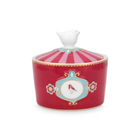 PIP STUDIO Love Birds Kırmızı 300 ml Porselen Şekerlik