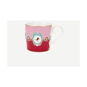 PIP STUDIO Love Birds Kırmızı Pembe 150 ml Porselen Kupa