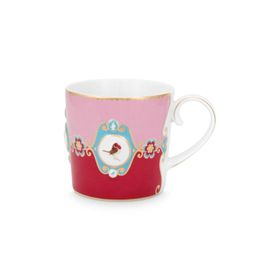 PIP STUDIO Love Birds Kırmızı Pembe 150 ml Porselen Kupa