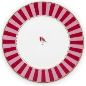 PIP STUDIO Love Birds Kırmızı Pembe Porselen 17 cm Pasta Tabağı
