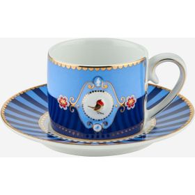 PIP STUDIO Love Birds Porselen 90 ml Mavi Kahve Fincanı