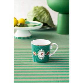 PIP STUDIO Love Birds Yeşil Madalyon Desenli 150 ml Küçük Mug