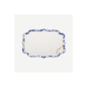 PIP STUDIO Royal White Collection Mavi Beyaz 26 cm Porselen Tepsi