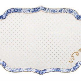 PIP STUDIO Royal White Collection Mavi Beyaz 26 cm Porselen Tepsi