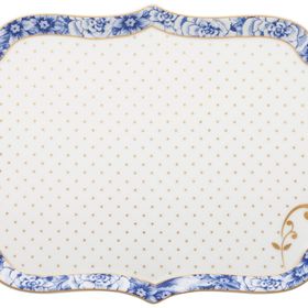 PIP STUDIO Royal White Collection Mavi Beyaz 26 cm Porselen Tepsi