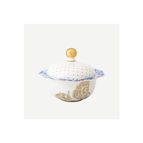PIP STUDIO Royal White Collection Mavi Beyaz Porselen 235 ml Şekerlik