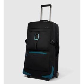 Piquadro BV6376C2O Siyah Çekçekli Kumaş Unisex Valiz