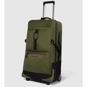 Piquadro BV6379C2O Haki Çekçekli Kumaş Unisex Valiz