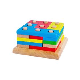 Piramigo Ahşap Blok Tetris Yerleştirme Oyunu Russian Box Set