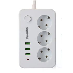 Piranha Akım Korumalı 2 USB Uzatma Kablosu