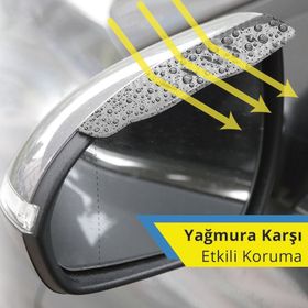 Piranha Oto Yan Ayna Yağmur Koruyucu