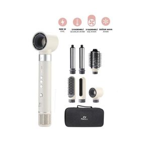 PiranTech KS-103 Airbreeze 1300 watt Saç Şekillendirme ve Kurutma Seti