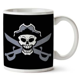 Pirate Skull And Cross Cutlass Baskılı Kupa