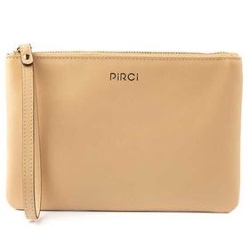Pirci Deri Pouch Bej Kadın Cüzdan
