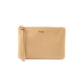 Pirci Deri Pouch Bej Kadın Cüzdan