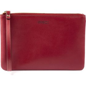 Pirci Deri Pouch Bordo Kadın Cüzdan