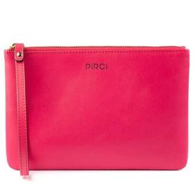 Pirci Deri Pouch Fuşya Kadın Cüzdan